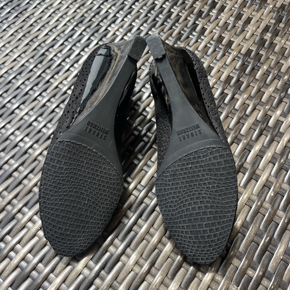 Stuart Weitzman like NEW size 8 great suede wedge sandal - Picture 6 of 6